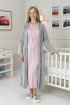 Pudra Renkli, Dantel Detaylı, Uzun Kollu Lüks Erdeniz 2305 Jakarlı Sabahlıklı Lohusa - Hamile Pijama Takımı Pudra Renkli, Dantel Detaylı, Uzun Kollu Lüks Erdeniz 2305 Jakarlı Sabahlıklı Lohusa - Hamile Pijama Takımı