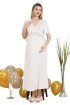 Ekru Renkli, Dantel Detaylı, Kısa Kol ve Derin Patlı, 33401 Lohusa Hamile Gecelik Ekru Renkli, Dantel Detaylı, Kısa Kol ve Derin Patlı, 33401 Lohusa Hamile Gecelik