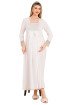 Ekru Renkli, Dantel Detaylı, Uzun Kol ve Derin Patlı, 33402 Lohusa Hamile Gecelik Ekru Renkli, Dantel Detaylı, Uzun Kol ve Derin Patlı, 33402 Lohusa Hamile Gecelik