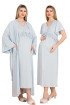 Mavi Renkli, Dantel Detaylı, Kısa Kol ve Derin Patlı, 33500 Sabahlıklı 2li Lohusa Hamile Gecelik Takımı Mavi Renkli, Dantel Detaylı, Kısa Kol ve Derin Patlı, 33500 Sabahlıklı 2li Lohusa Hamile Gecelik Takımı