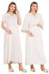 Ekru Renkli, Dantel Detaylı, Kısa Kol ve Derin Patlı, 33504 Sabahlıklı 2li Lohusa Hamile Gecelik Takımı Ekru Renkli, Dantel Detaylı, Kısa Kol ve Derin Patlı, 33504 Sabahlıklı 2li Lohusa Hamile Gecelik Takımı