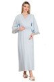 Mavi Renkli Dantel Detaylı 33504 2'li Sabahlıklı Lohusa/Hamile Gecelik Takımı - Kolay Emzirme | Lohusa-Sepeti.com Zarafet ve Konforun Buluşması: 2 Parça Dantel Detaylı 33504 Sabahlıklı Lohusa Gecelik Takımı - Kolay Emzirme | Lohusa-Sepeti.com