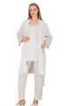Ekru Renkli Derin Patlı, 33006 Sabahlıklı 3lü Lohusa Hamile Pijama Takımı | Lohusa-Sepeti.com Ekru Renkli Derin Patlı, 33006 Sabahlıklı 3lü Lohusa Hamile Pijama Takımı | Lohusa-Sepeti.com
