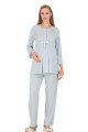 Mavi Renkli Derin Patlı, 33007 Sabahlıklı 3lü Lohusa Hamile Pijama Takımı | Lohusa-Sepeti.com Mavi Renkli Derin Patlı, 33007 Sabahlıklı 3lü Lohusa Hamile Pijama Takımı | Lohusa-Sepeti.com