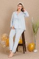 Mavi Sabahlıklı 3lü Lohusa Hamile Pijama Takımı | 33001 | Lohusa-Sepeti.com Mavi Sabahlıklı 3lü Lohusa Hamile Pijama Takımı | 33001 | Lohusa-Sepeti.com