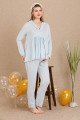 Mavi Sabahlıklı 3lü Lohusa Hamile Pijama Takımı | 33001 | Lohusa-Sepeti.com Mavi Sabahlıklı 3lü Lohusa Hamile Pijama Takımı | 33001 | Lohusa-Sepeti.com