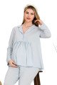 Bebe Mavi Renkli Gömlek Yakalı, 33202 2li Lohusa Hamile Pijama Takımı | Lohusa-Sepeti.com Bebe Mavi Renkli Gömlek Yakalı, 33202 2li Lohusa Hamile Pijama Takımı | Lohusa-Sepeti.com