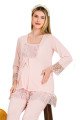 Bebe Pembe Renkli Dantel Detaylı, 33203, 2li Lohusa Hamile Pijama Takımı | Lohusa-Sepeti.com Bebe Pembe Renkli Dantel Detaylı, 33203, 2li Lohusa Hamile Pijama Takımı | Lohusa-Sepeti.com