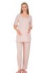 Bebe Pembe Renkli Dantel Detaylı, 33207, 2 Parça Lohusa Hamile Pijama Takımı